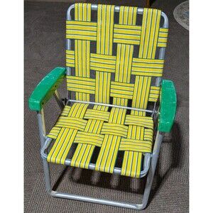 Vintage Childs Webbed Lawn Chair